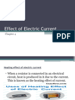 Effect of Electric Current
