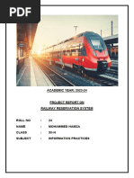 Class 12 Project Railway Reservation