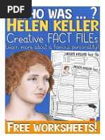 Helen Keller FREE English Sketchnotes Worksheets-C