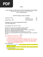 DAA Syllabus 2022-23 As Per BoS