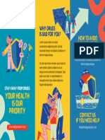 Blue and Yellow Illustration Drug Free Trifold Brochure - 20230906 - 150440 - 0000