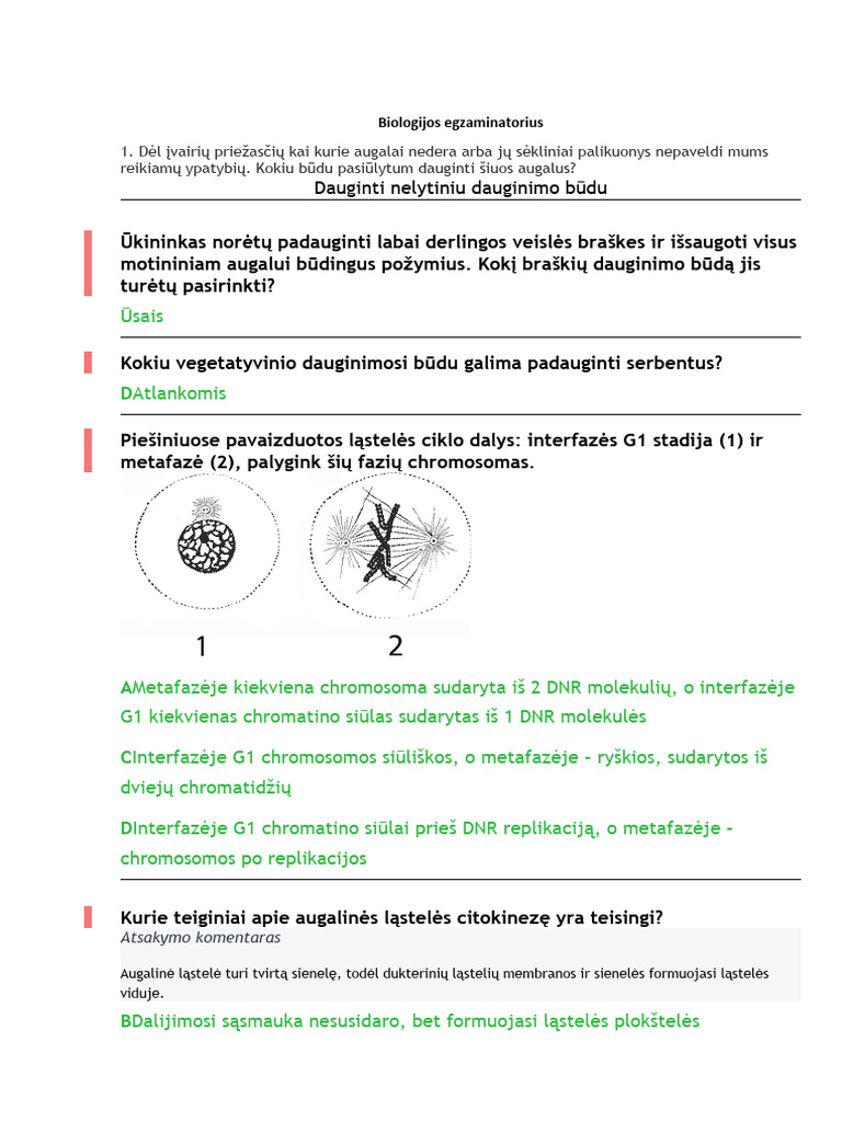 Biologijos Egzaminatorius PDF
