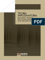 TEORÍA IMPUGNATORIA - Recursos y Revisión de La Cosa Juzgada en El Proceso Civil - Nodrm