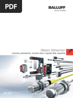 Download Balluff 315634 Object Detection Catalog by Balluff Sensors SN68619694 doc pdf