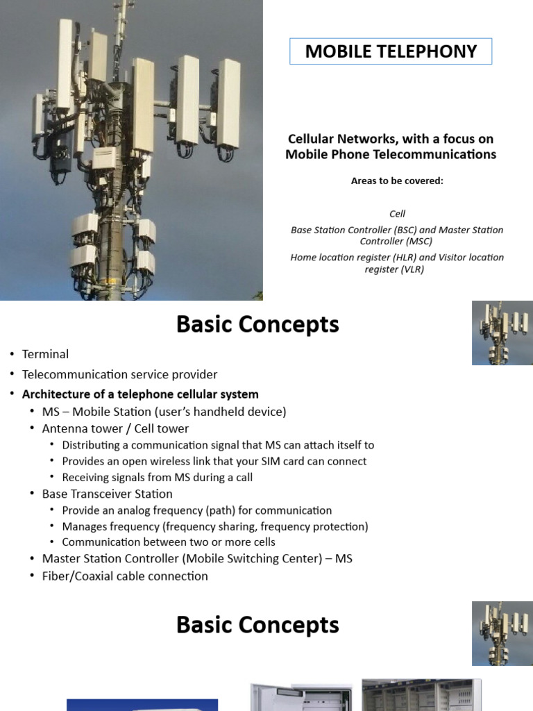 Mobile Telephony and Cellular Networks Overview | PDF | Cellular ...