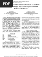 Comparison of Total Harmonic Distortion of Modular