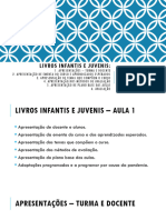 Livros Juvenis Aula 1