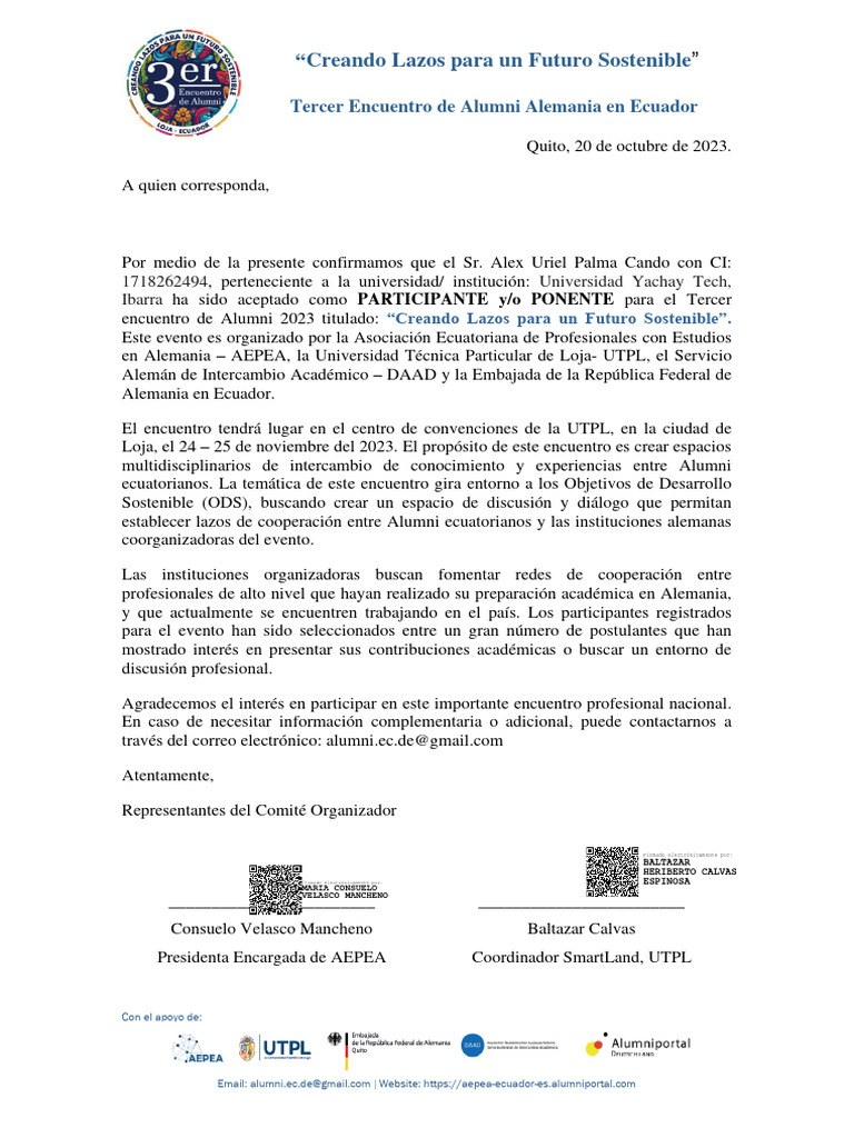 Cartas Solicitud de Permiso Alex Palma-Signed - Firmado 2 | Descargar ...