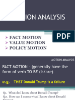 MOTION ANALYSIS Fact Motion