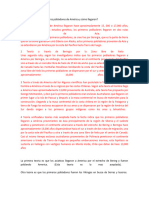 Quiénes Fueron Los Primeros Pobladores de América y Cómo Llegaron