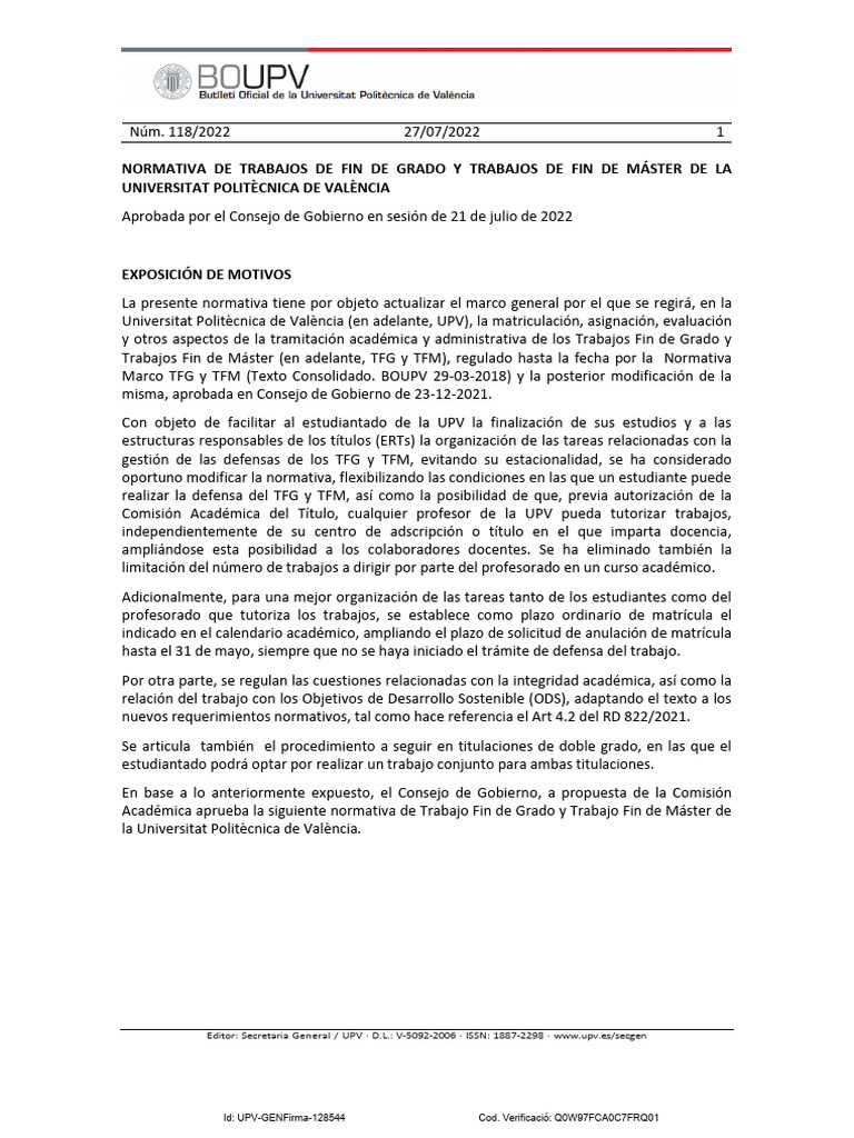 Normativa Upv Pdf