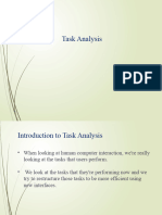 Task Analysis