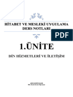 Sinif Hitabet Ve Mesleki Uygulama Din Hizmetleri Ve Iletisim 1. Unite Ders Notu