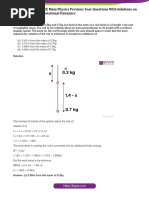 JEE Main Physics Previous Year Questions With Solutions On Rotational Dynamics