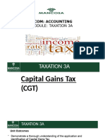 4.TAX 3A - Unit 4 Capital Gains Tax