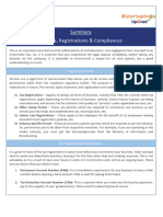 Summary - Permits, Registrations & Compliances