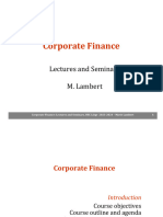 Corporate Finance (FINA0050) 2023 Introduction - VF