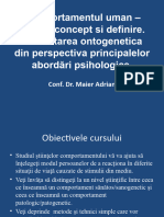 Curs NR - 5, Comportamentul Uman, Istoric, Concept Si Definire