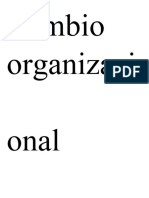Cambio Organizacional
