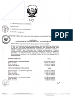 Ley Presupuesto Del Sector Pùblico para El Año Fiscal 2024