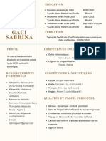 Gaci Sabrina: Éducation