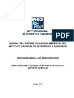 Manual Del Sistema de Manejo Ambiental Del Inegi