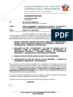 Informe #0996-Solicito Contratacion de Servicio para La Refaccion de Los Ambientes de La Municipalidad Tahuania