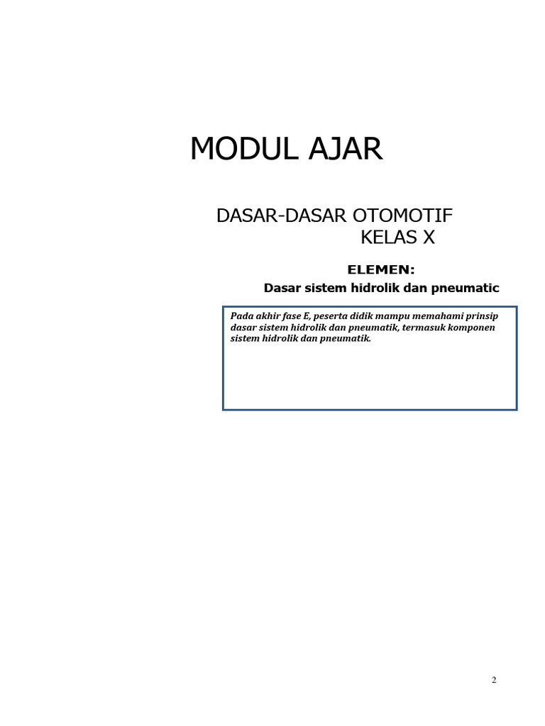 Dasar Sistem Hidrolik Dan Pneumatic Pdf