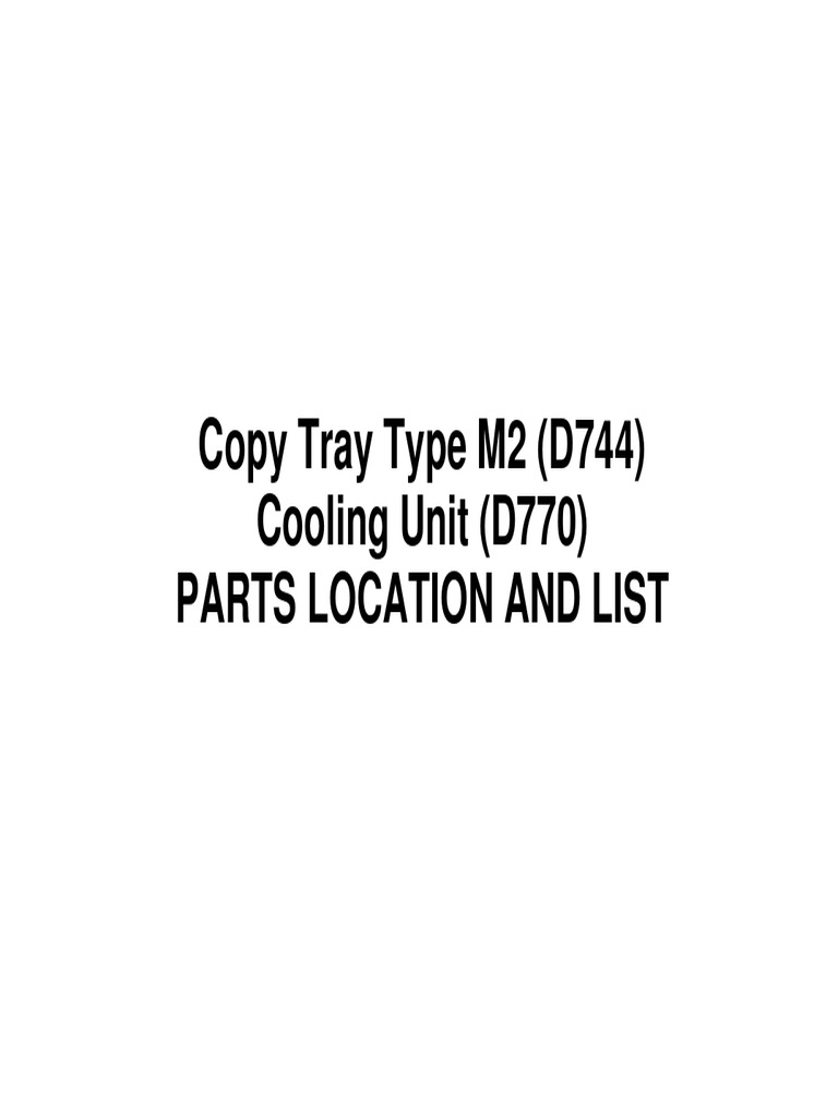 Copy Tray | PDF | Manufactured Goods | Equipment