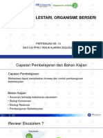 Materi Kuliah 13 Ekosistem Lestari - Organisme Berseri