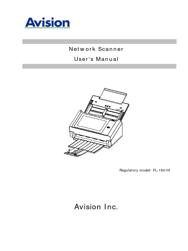 Avision inc network scanner user s manual pdf ip address image