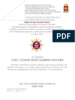 Diploma Joya Perfeccionamiento de Estado Mayor 2023