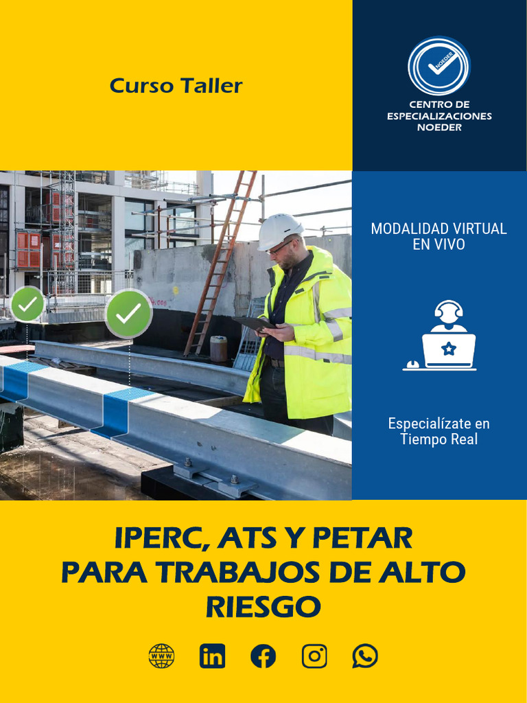 Curso IPERC y Seguridad en Riesgos | PDF | Evaluación de riesgos
