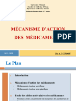 6 Mécanisme D - Action Des Médicaments Médecine Dentaire 2022 2023