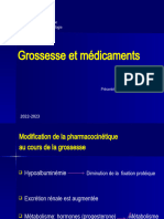 9-Grossesse Et Médicament MED DENTAIRE 2022-2023