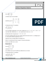 Systèmes Linéaires