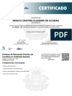 Certificado - Prticas de Resoluo Pacfica de Conflitos No Ambiente Escolar