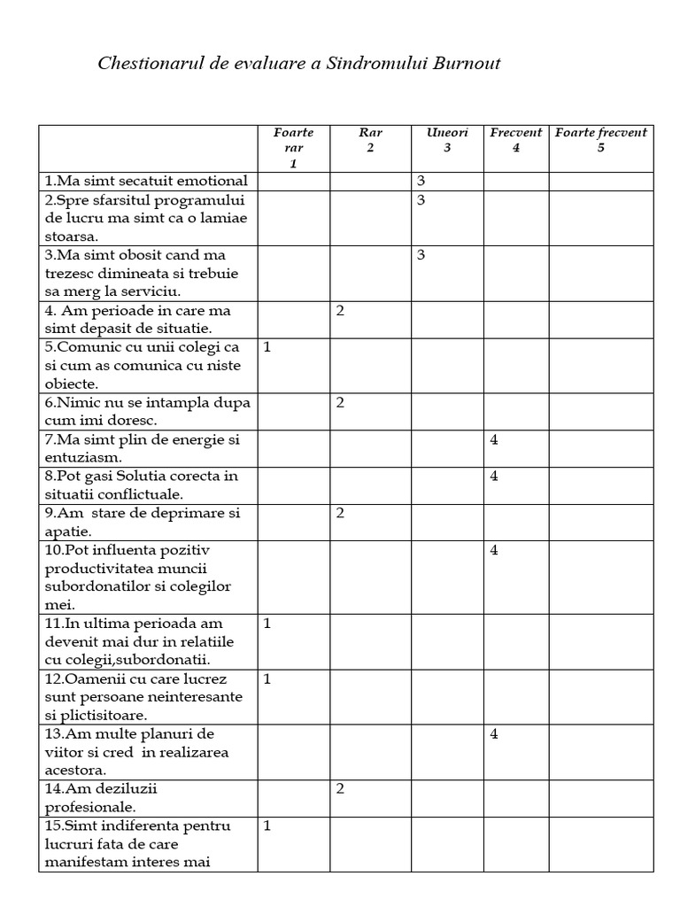 Test Psihologic | PDF