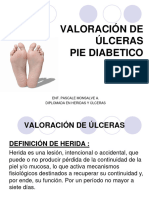 VALORACIÓN DE ÚLCERAS Pie Diabetico