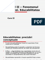 Cursul II_Educabiliatatea