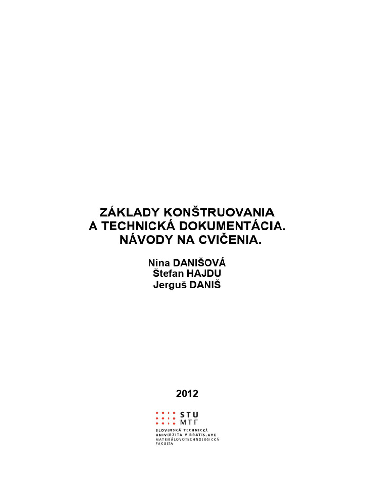 Zaklady Konstruovania A Tech Dokumentacia | PDF