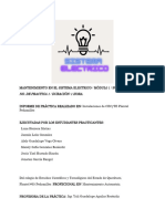 Mantenimiento en El Sistema Electrico