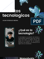 Azul Elementos 3D Tecnología 5G Presentación