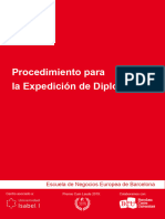 ENEB - Procedimiento para La Expedición de Diplomas