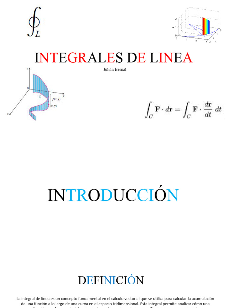 Integrales de Linea PDF Integral Fuerza