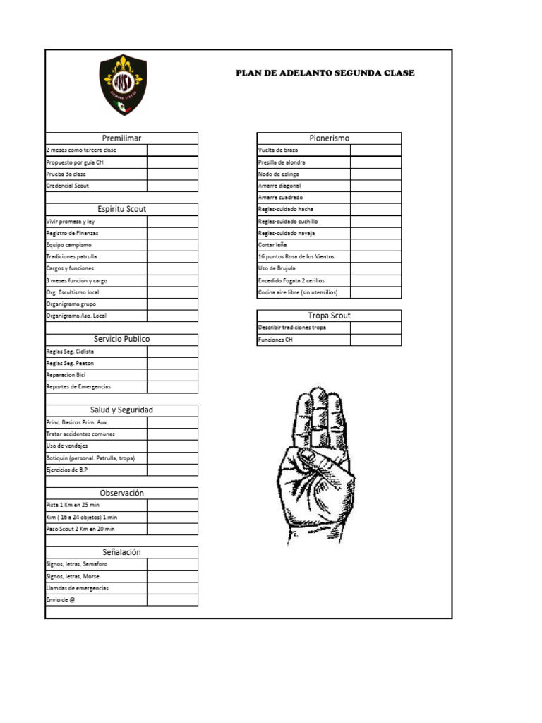 plan de adelanto_Segunda clase PDF
