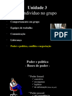 Poder, Política, Conflito e Negociação