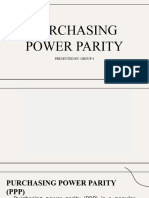 Purchasing Power Parity: Presented By: Group 4