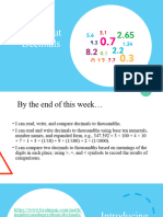 All About Decimals PowerPoint