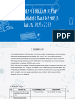 Laporan Program Kerja Biro SDM 2021 2022